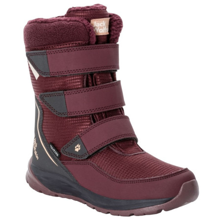 Detské zimné topánky Jack Wolfskin Polar Boot Texapore High Vc K červená boysenberry