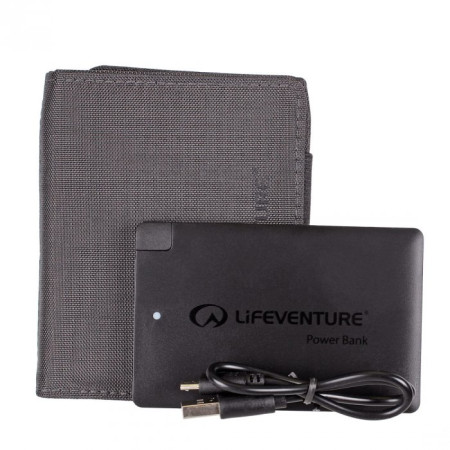 Peňaženka s PowerBank Lifeventure RFID Charger Wallet