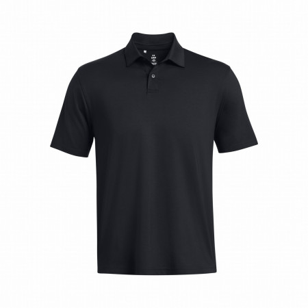 Pánske funkčné tričko Under Armour T2G Polo Lb čierna Black/White