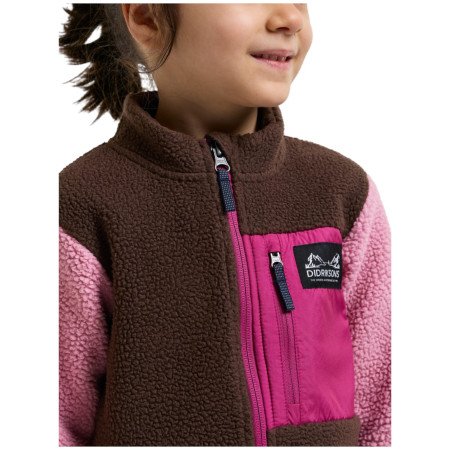 Detská mikina Didriksons Anten Kids Fullzip 2 Oyster Pink