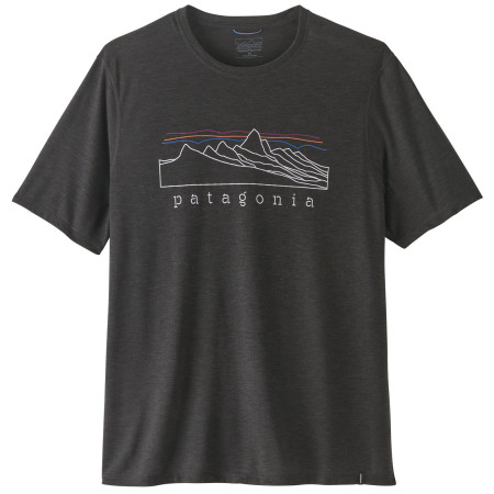 Pánske tričko Patagonia Men's Capilene Cool Trail Shirt - Stratapeaks čierna Ink Black