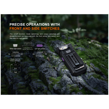 Vrecková baterka Fenix SW05R-UV