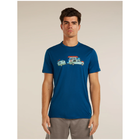 Pánske funkčné tričko Icebreaker Men Merino 150 Tech Lite SS Tee Transportage