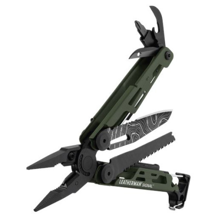 Multifunkčný nôž Leatherman Signal Green Topo