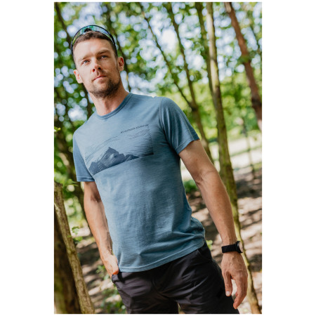 Pánske tričko MOOA Merino Lyolite Highlander 150 Short