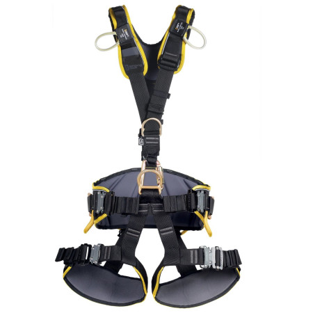 Pracovný postroj Singing Rock Expert 3D čierna/žltá Speed Steel