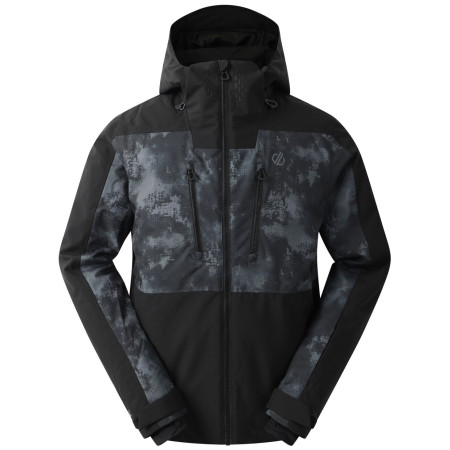 Pánska lyžiarska bunda Dare 2b Baseplate III Jacket čierna/sivá Black/Iron Gate Distressed Print