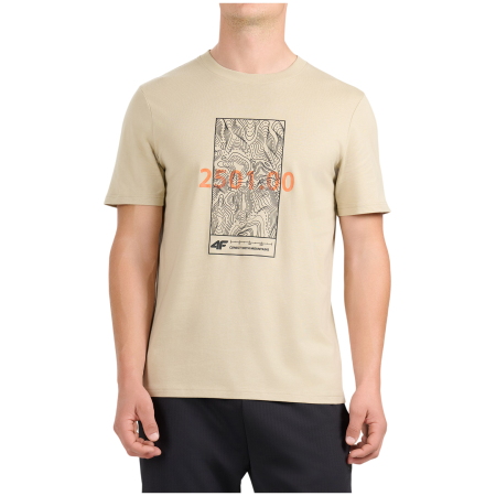 Pánske tričko 4F Tshirt M3571 béžová Beige