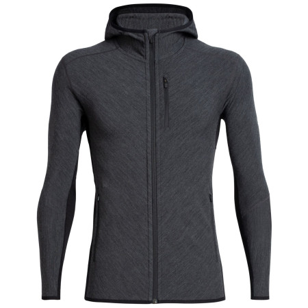 Pánska mikina Icebreaker M Descender LS Zip Hood šedá