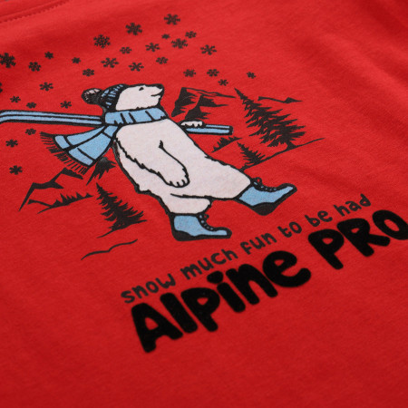 Detské tričko Alpine Pro Ecco 2 Red