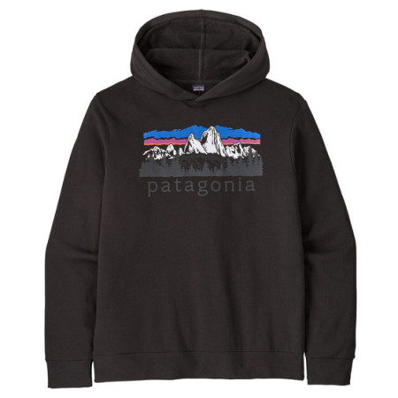 Pánska mikina Patagonia M's Fitz Roy Foothills Daily Hoody čierna Black