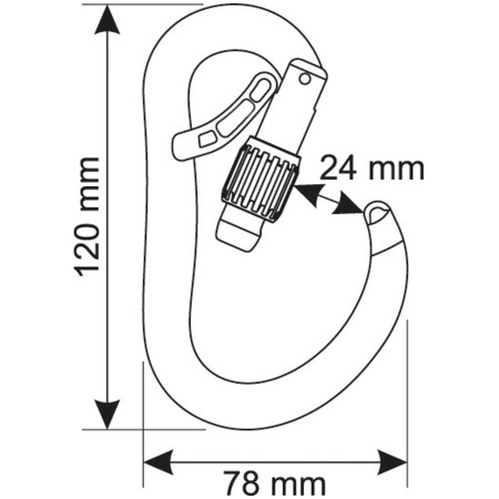 Karabína Camp Atom Belay Lock