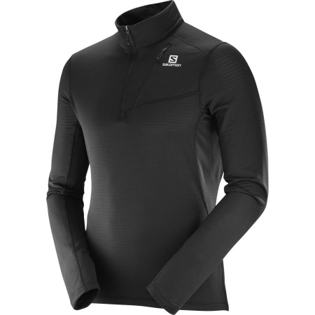 Pánska mikina Salomon Grid HZ Mid M-black