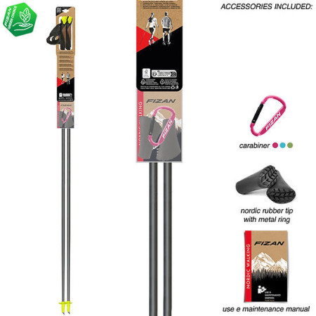 Nordic Walking palice Fizan Carbon Pro 2-pcs