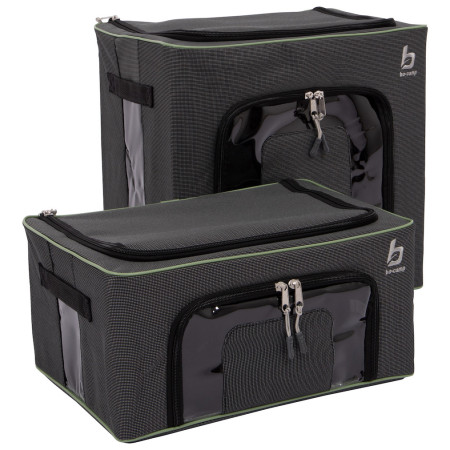 Úložný box Bo-Camp Storage box set foldable M+L čierna