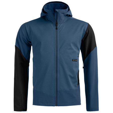 Pánska softshellová bunda Ortovox Ortler Softshell Plus Jacket modrá Blue Nunatak