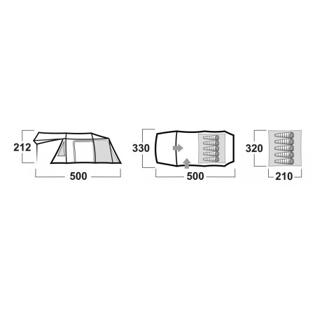 Rodinný stan Husky Caravan Dural 12