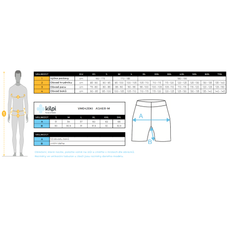 Pánske kraťasy Kilpi Asher-M
