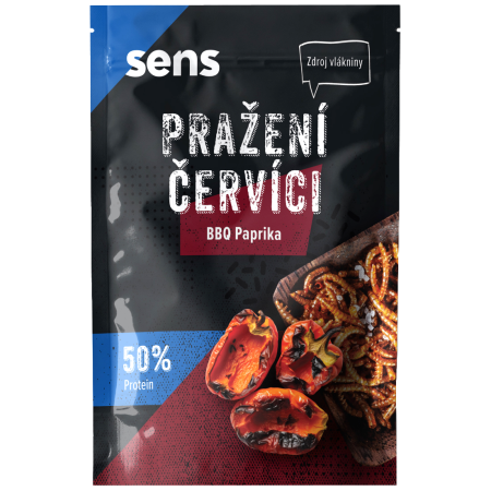 Jedlé červy Sens Korenení červíci - BBQ Paprika 12 g