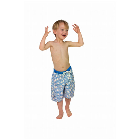 Detské plavky DucKsday Manta Boardshort Boy modrá/biela Blue/Off White