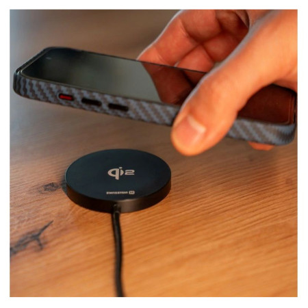 Bezdrôtová nabíjačka Swissten MagPuck