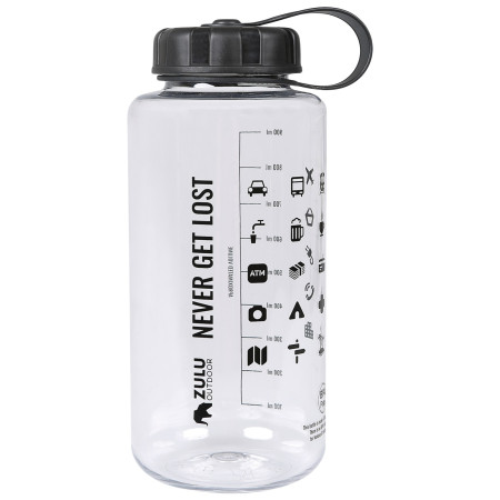 Fľaša Zulu Travel Tritan Wide 1L priehľadná transparent