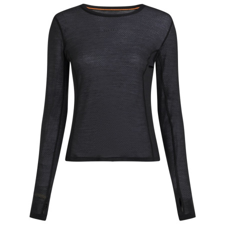 Dámske tričko Icebreaker Women Merino Blend 75 Cool-Lite™ Featherlight™ LS Crewe čierna Black