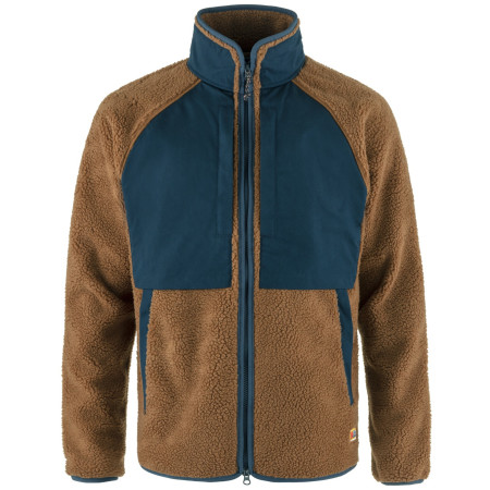 Pánska bunda Fjällräven Vardag Pile Jacket M hnedá/modrá Chestnut-Navy