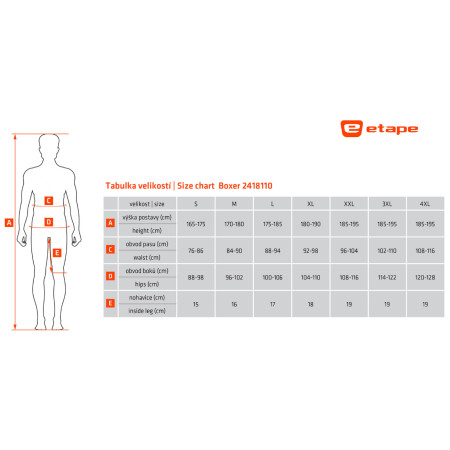Pánske cyklistické kraťasy Etape Boxer