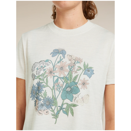 Dámske tričko Icebreaker Merino 150 Tech Lite SS Crop Tee NZ Flora