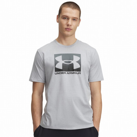 Pánske tričko Under Armour M Boxed Sports Updated Ss sivá ModGrayLightHeather/Black