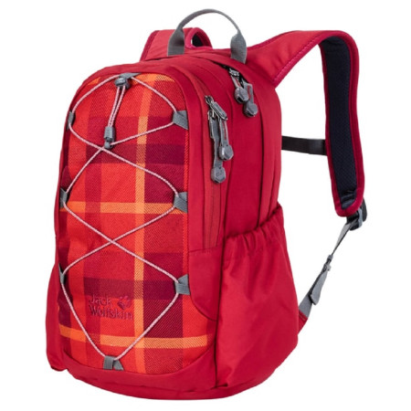 Detský batoh Jack Wolfskin Kids Grivla Pack 12-red woven check
