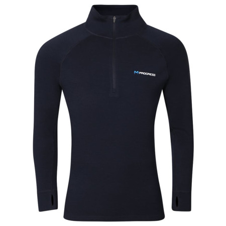 Pánska funkčná mikina Progress MT TRZ 250 čierna/modrá černo-modrá