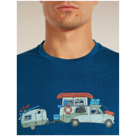 Pánske funkčné tričko Icebreaker Men Merino 150 Tech Lite SS Tee Transportage