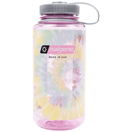 Fľaša Nalgene Wide Mouth Tie-Dye Print 1000 ml ružová Cosmo/Platinum Tie Die