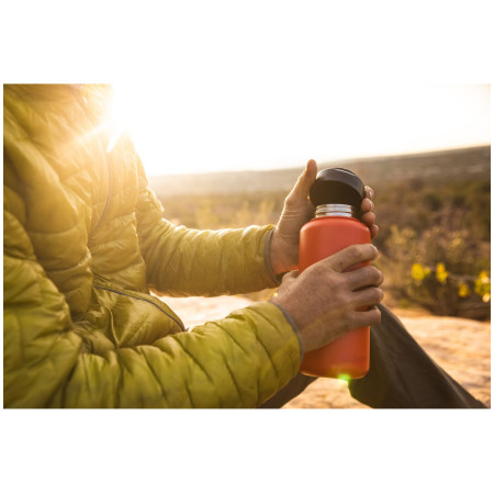 Nerezová fľaša Klean Kanteen Wide w/Wide Loop Cap - brushed stainless 1182 ml