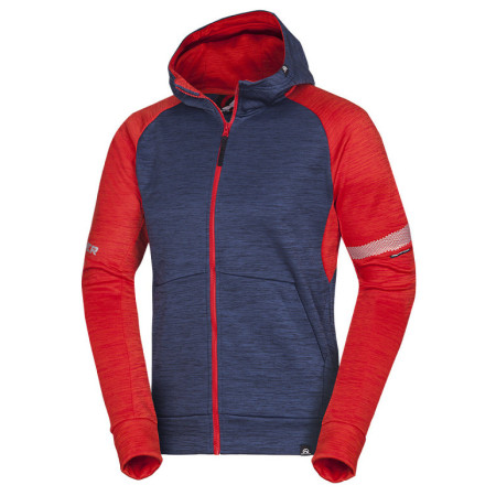 Pánska mikina Northfinder Harlan modrá/červená 286bluered
