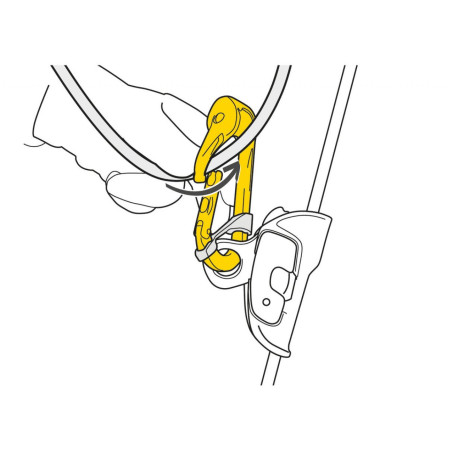Karabína Petzl Rollclip A Triact-Lock