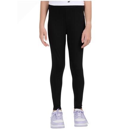 Detské legíny 4F Tights Cas F318 Deep Black čierna Deep Black
