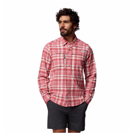 Pánska košeľa Columbia Wild Cast Flannel Shirt ružová Rosewood