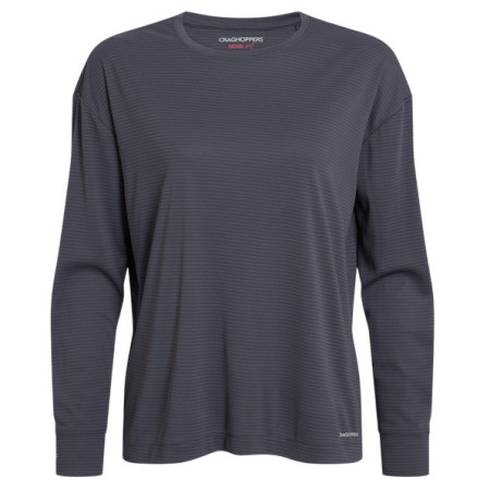 Dámske tričko Craghoppers NosiLife SolarShield+ Long Sleeved T-Shirt tmavosivá Anthracite