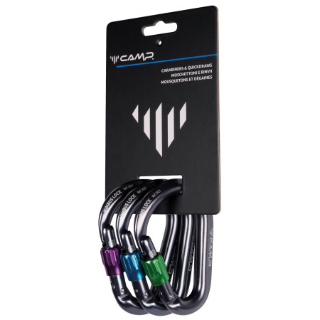 Sada karabín Camp Nimbus Lock 3 Pack sivá