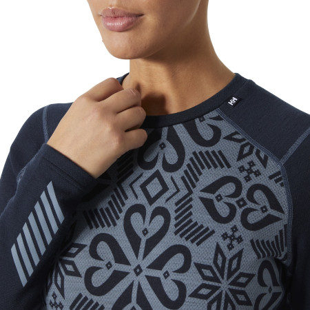 Dámske funkčné tričko Helly Hansen W Lifa Merino Midw Gra Crew