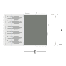 Koberec ku stanu Outwell Cozy Carpet Colorado 6 Air