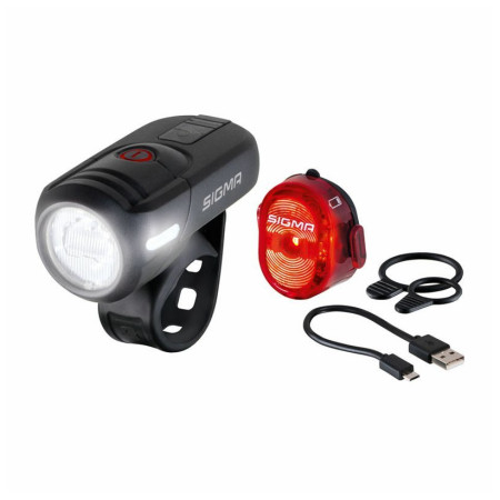 Predné/zadné svetlo Sigma Aura 45 USB + Nugget II.