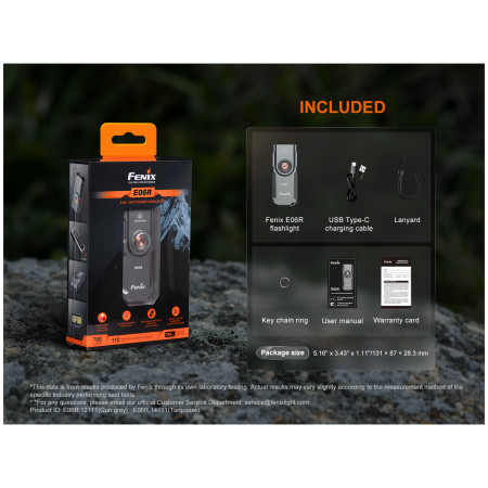 Vrecková baterka Fenix E06R