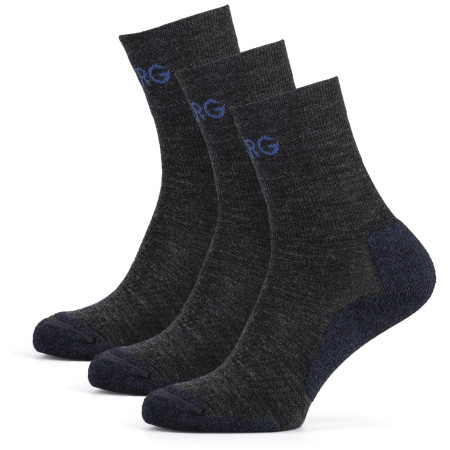 Pánske ponožky Warg Trek Merino 3-pack sivá/modrá
