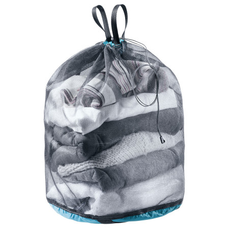 Obal na oblečenie Deuter Mesh Sack 10 modrá/čierna petrol-black