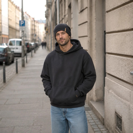 Pletená merino čiapka Kama A160