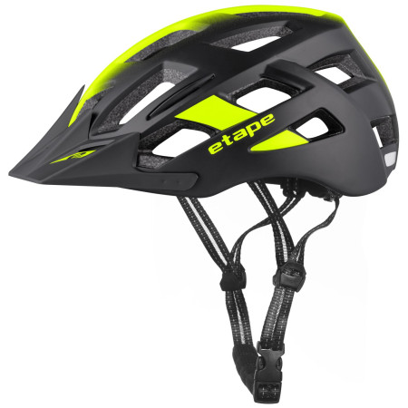 Prilba Etape Virt Light čierna/žltá Black / Yellow Floo Mat